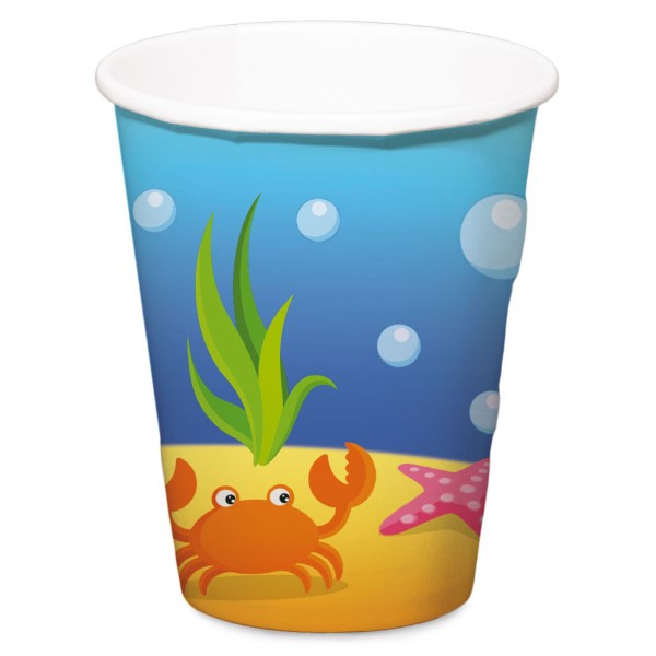 beker zeemeermin, beker onderwater wereld
