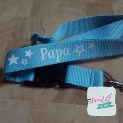 keycord lichtblauw voor papa