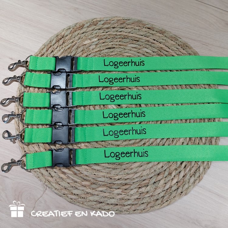 keycord met naam groen