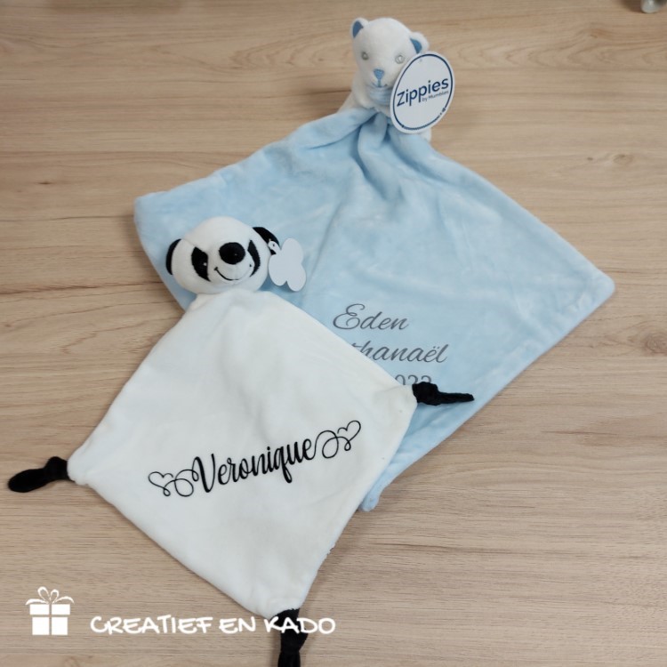 tutdoek met naam, knuffeldoek met naam, kraamkado