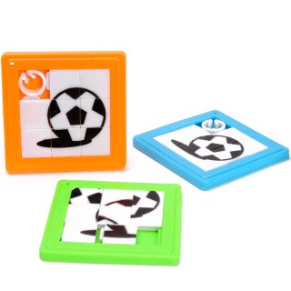 schuifpuzzel voetbal, sleutelhanger voetbal