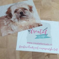 brillendoekje met foto, brillendoekje met logo