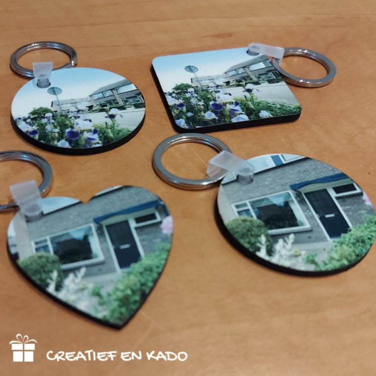 foto sleutelhanger rond met eigen foto