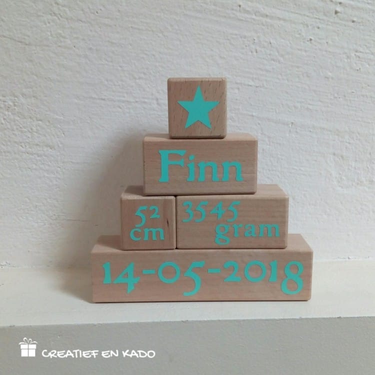 geboorte piramide met naam en geboortegegevens