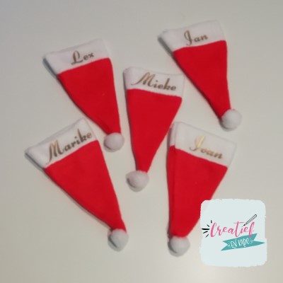 bestek mutsjes kerstmis