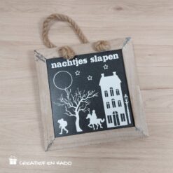 krijtbord Sinterklaas nachtjes slapen