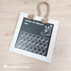 krijtbord sinterklaas schoen zet kalender