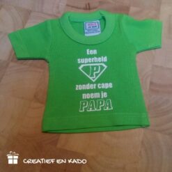 mini shirt papa superheld logo