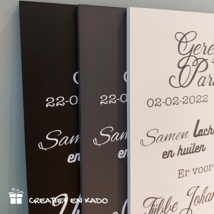 tekstbord geregistreerd partnerschap