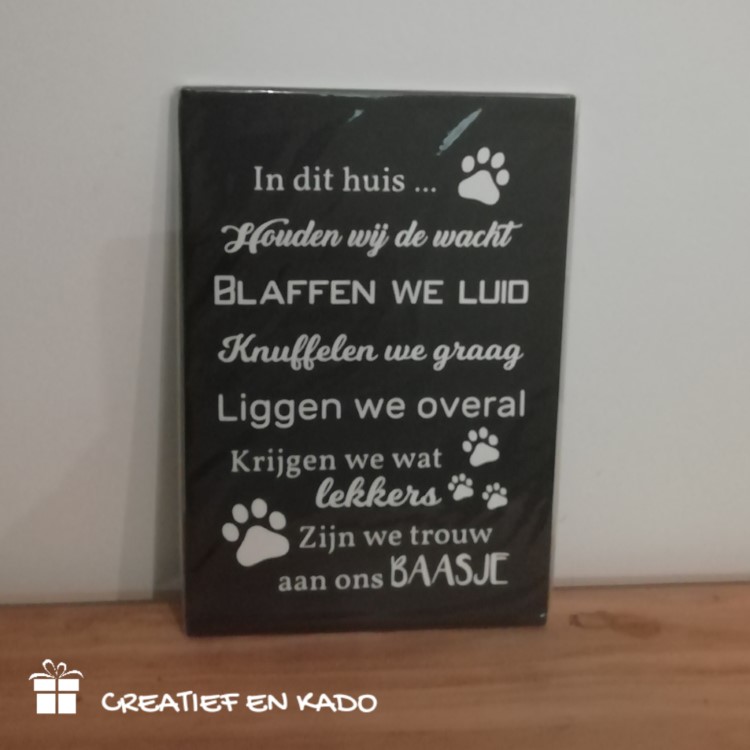 tekstbord in dit huis