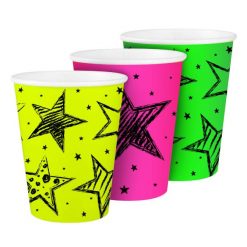neon beker, traktatie beker