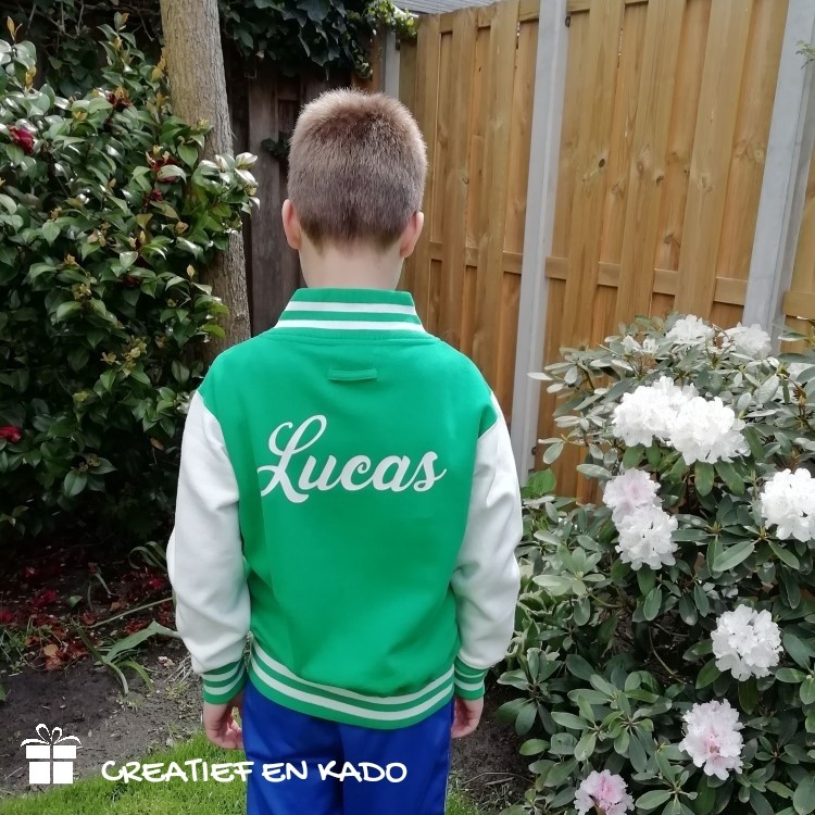 varsity jack groen Lucas achter, baseball jack groen
