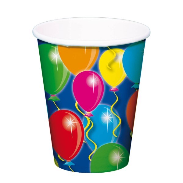 ballonnen beker, traktatie beker