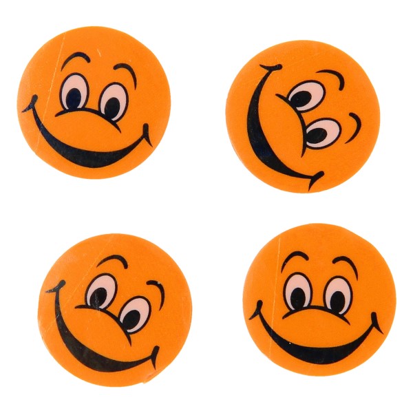 gezicht gum oranje, uitdeelkadootje