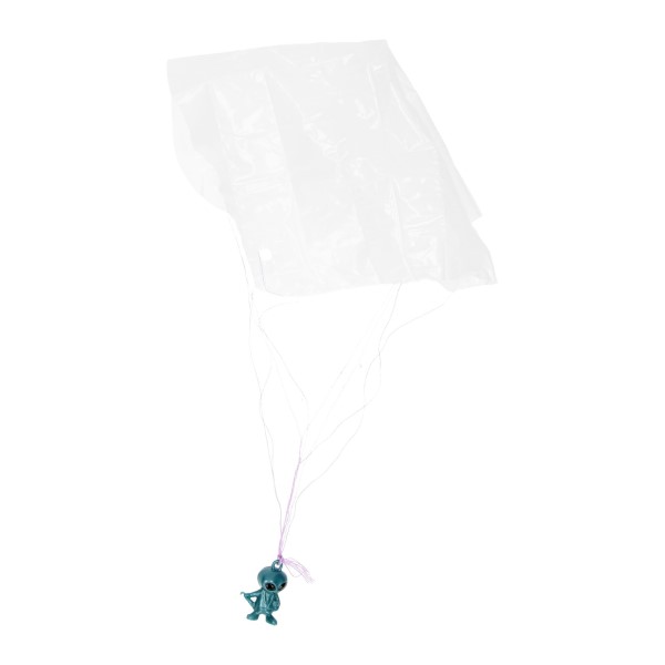 ruimtewezen parachutist blauw