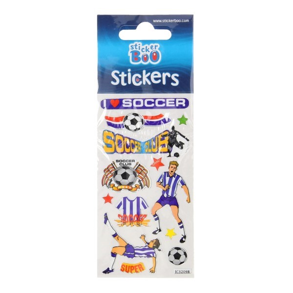 stickervel voetbal uitdeelkadootje