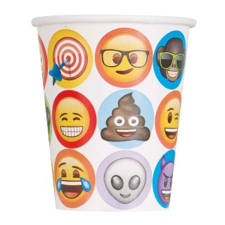 kartonnen emoji beker traktatie