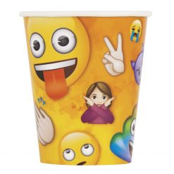 emoji beker, traktatie beker, kartonnen beker