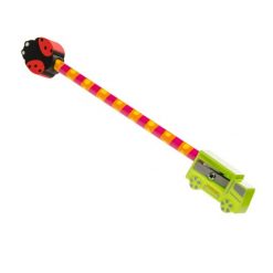 potlood met gum topper, puntenslijper truck