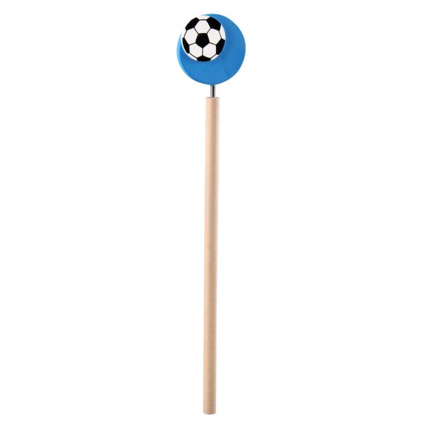 voetbal potlood blauw