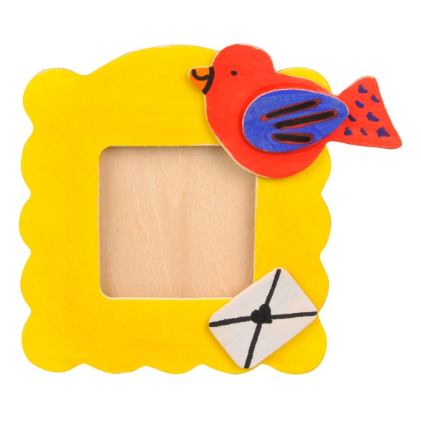 kleur je eigen houten foto lijst DIY creatief