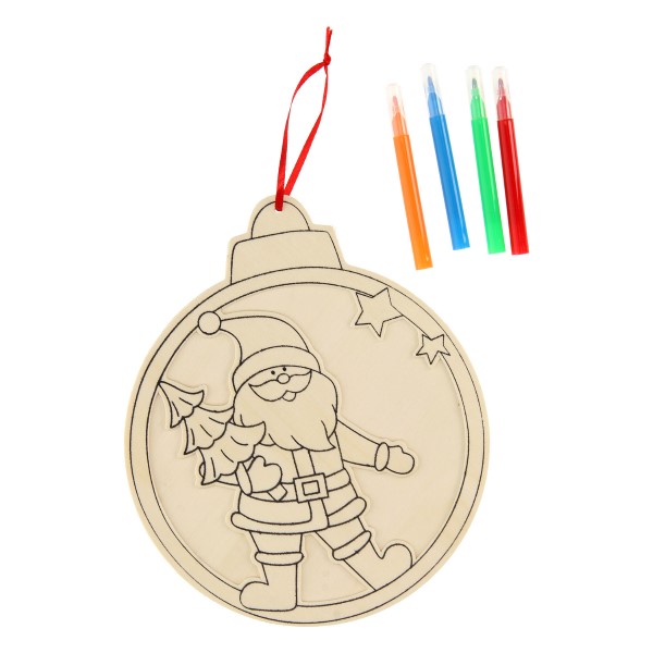 kerstbal kleurset met stiften, kerst DIY