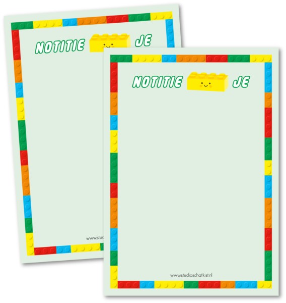notitieblok notitie-blok-je groen, studio schatkist