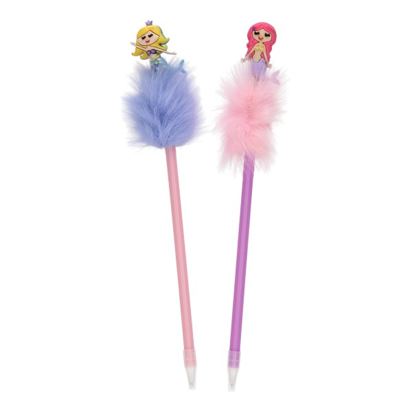 fluffy pen met zeemeermin, zeemeermin traktatie, traktatie meisje