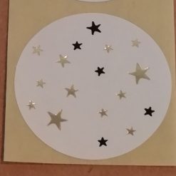 ronde sticker sterren, sluitzegel sterren, Diy materialen traktatie