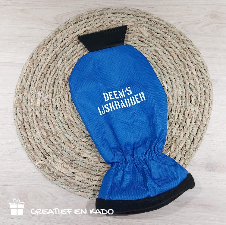 ijskrabber met tekst, ijskrabber blauw, ijskrabber opa, cadeau voor hem