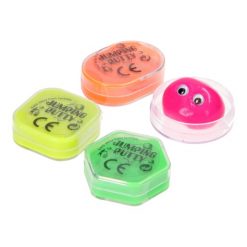 stuiter putty met oogjes, gekleurde putty, kneed traktatie, gekleurde traktatie, uitdeelkadootje
