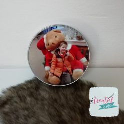 foto blik rond, koekblik met foto