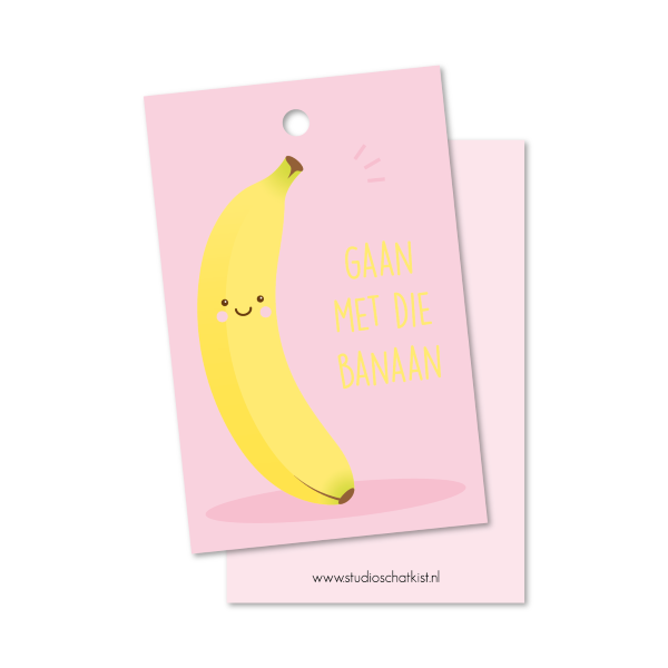 kadolabel gaan met die banaan, studio schatkist
