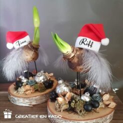 kerstmuts met naam mini, mini kerstmuts bedruk