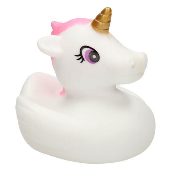 bad eenhoorn, unicorn traktatie, badeendje eenhoorn