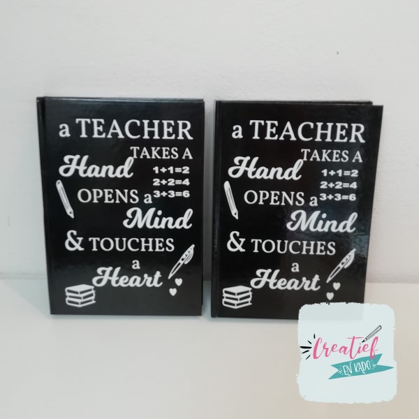 notitieboek teacher, cadeau juf, cadeau meester
