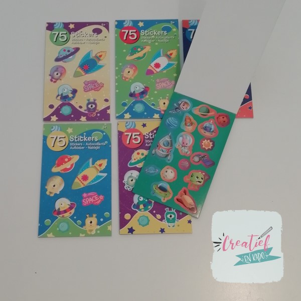 stickerboekje ruimtevaart
