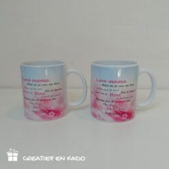 foto mok Moederdag, beker Moederdag versje, cadeau moederdag, mok eigen foto, foto cadeau