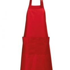 keukenschort rood, keukenschort met eigen tekst