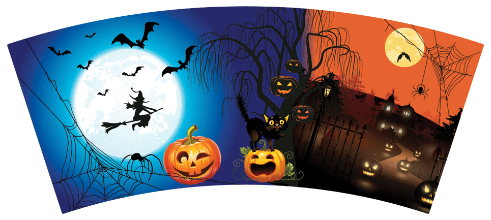 3d beker halloween print
