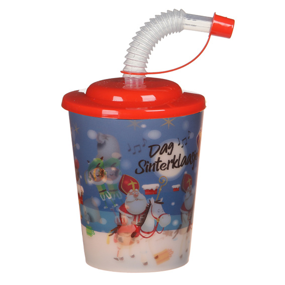 3d beker Sinterklaas, traktatie sinterklaas,