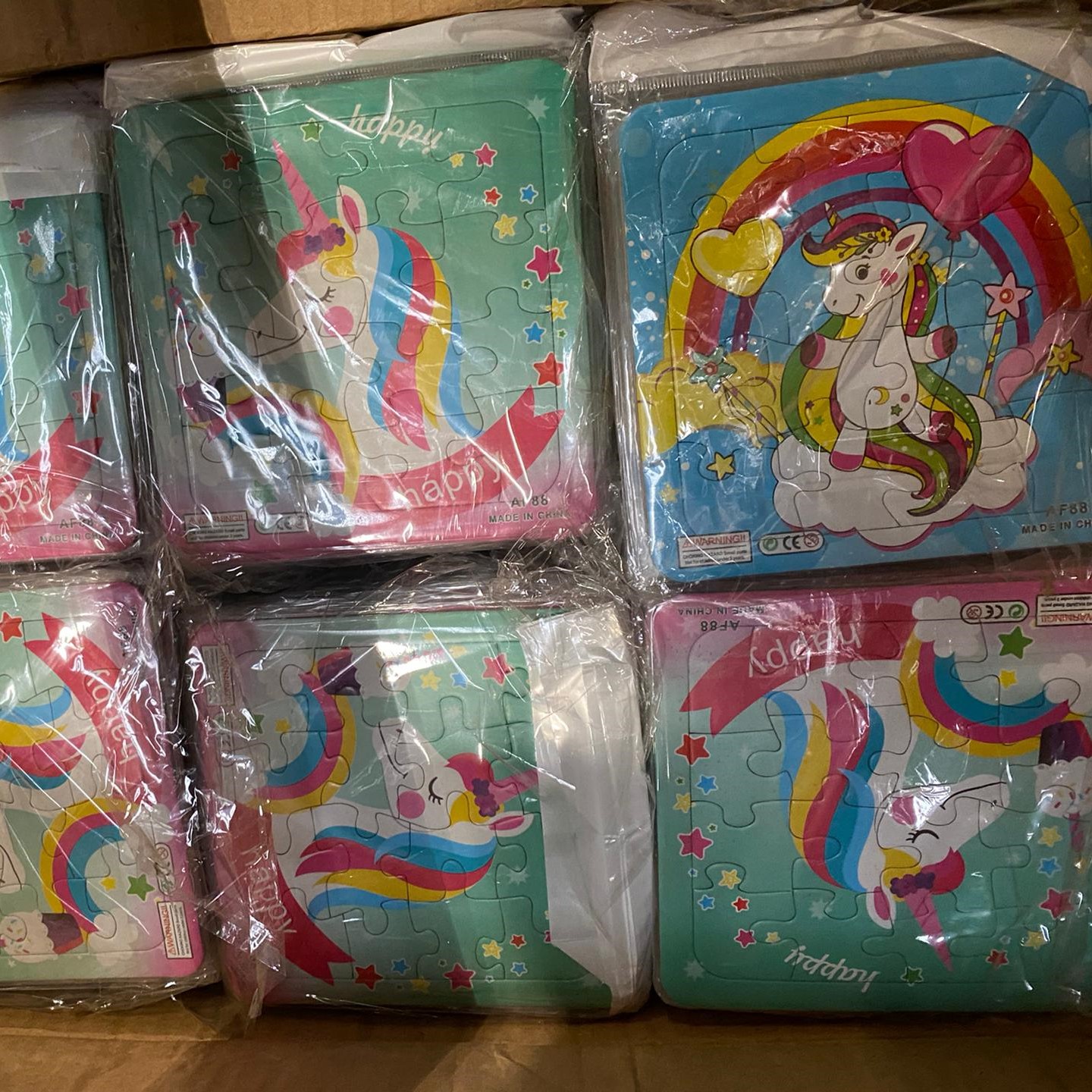 eenhoorn puzzel, unicorn puzzel, traktatie puzzel