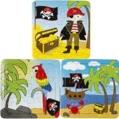 piraat puzzel, piraten traktatie, jongens traktatie, piraten uitdeelkadootjes.