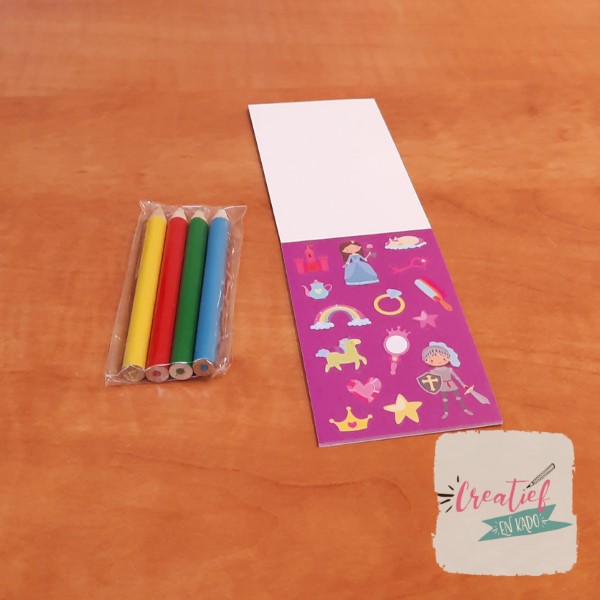 prinses stickerboekje traktatie