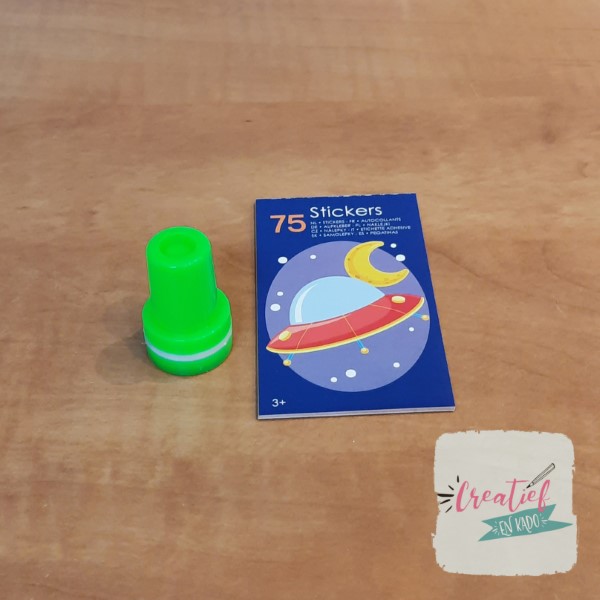 ruimtevaart stickerboekje stempel traktati