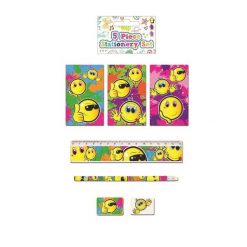 schrijfset smiley, buroset smiley, traktatie smiley