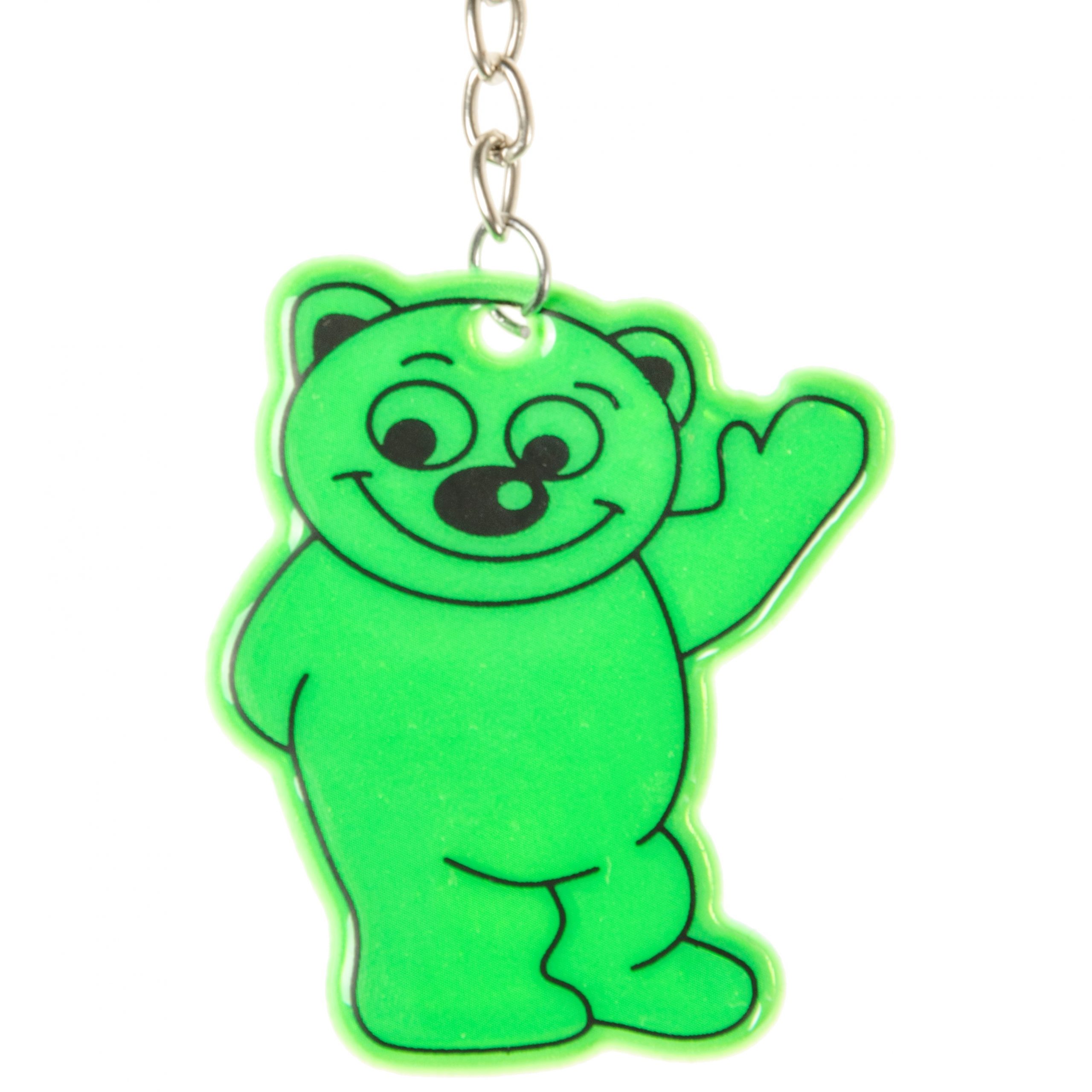 sleutelhanger beer fluor groen, het was beregezellig, afscheidstraktatie, dag dag traktatie,