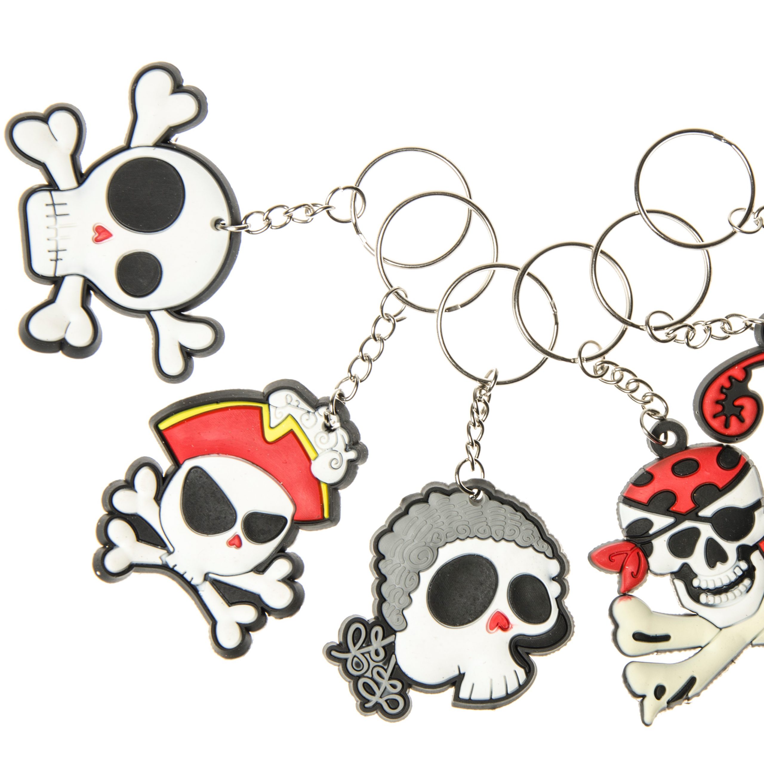 sleutelhanger piraat, sleutelhanger skull, sleutelhanger doodskoppen, piraten traktatie