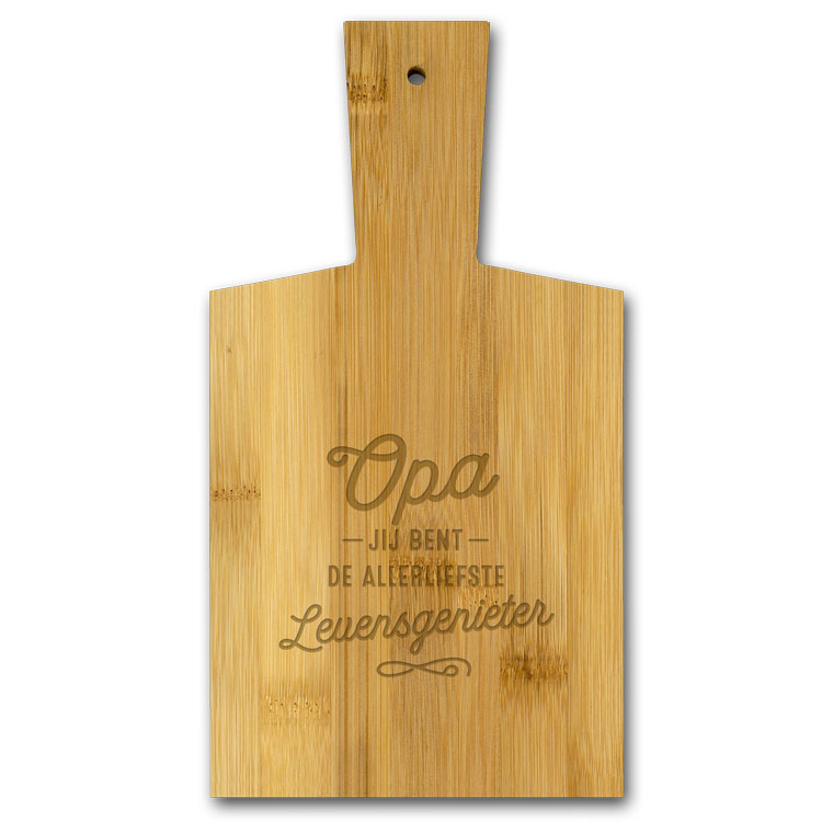 borrelplank opa, Opa jij bent de allerliefste levensgenieter.