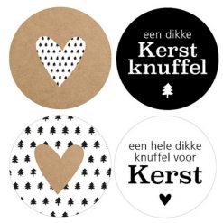 kadostickers kerstknuffel